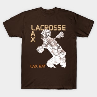 Lacrosse Player Lax Rat T-Shirt